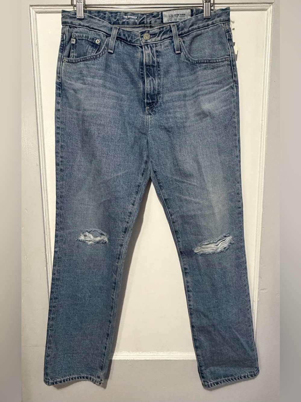 AG Adriano Goldschmied Isabelle High Rise Cropped Denim, sz 30z
